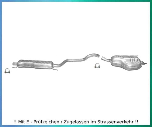 Auspuffanlage für opel zafira - für,