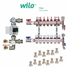 UNTERBODENHEIZUNGSKRÜMMER 2-12 ANSCHLÜSSE + EUROCONE + WILO PUMPENPACK
