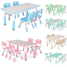 Kindersitzgruppe Kindertisch mit 4Stühle Kindertisch Set Kinderstuhl Möbel Tisch