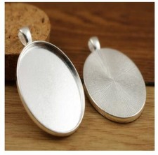 2x Edelstahl Anhänger 30x40mm