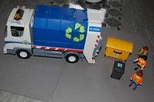 4129 Receycling Müllwagen 2 x Tonne Figuren City Life Playmobil   kleiner Bagger