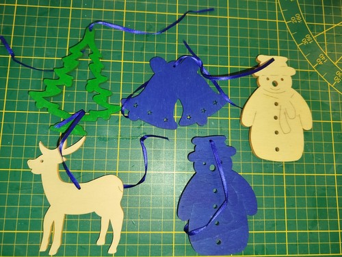 Weihnachtsanhänger aus - 5x,