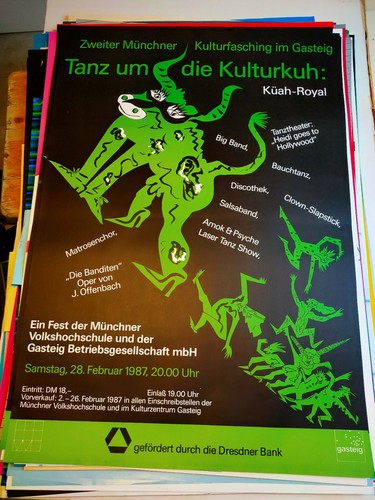 Plakat kulturfasching münchen - plakat,