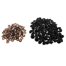 100 x Schwarze Teddyaugen