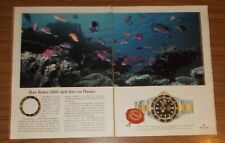 Seltene Werbung vintage ROLEX OYSTER PERPETUAL SUBMARINER DATE Chronometer 1996