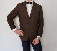 Brioni Modell: URBINO Luxus Sakko Jacke Gr. 26 = 52 (kurz) Seide, Wolle Braun