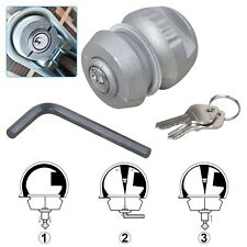 Anhänger Diebstahlsicherung Schloss Für Wohnwagen Transport Hänger Kupplung 50mm