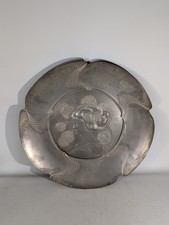 Wandteller Zinn Hermann Gradl Orivit 2338 Jugendstil