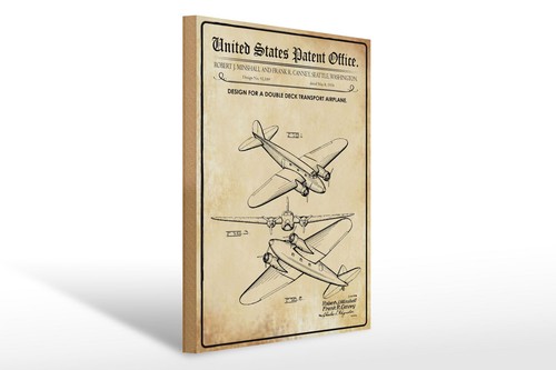 Holzschild patent 30x40 - 30x40, cm