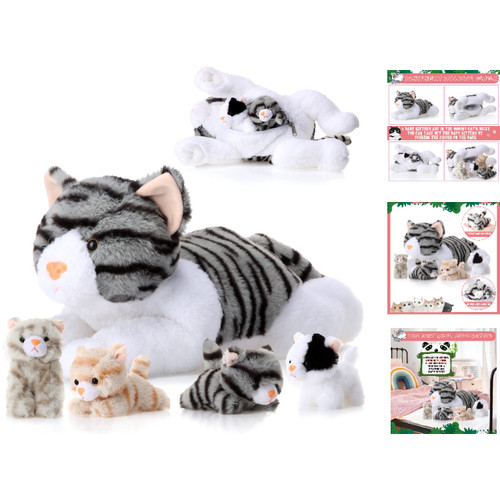 Kuscheltier katze set stück - set,