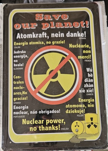 Blechschild atomkraft nein - blechschild, "atomkraft,