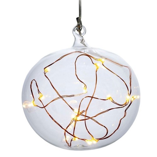 Christbaumkugel mit led - christbaumkugel,
