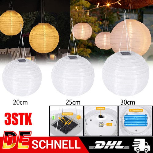 3er solar lampions - 3er,