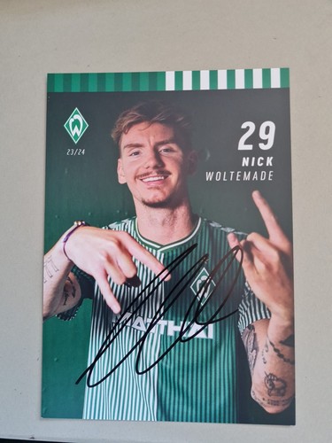 Werder bremen autogrammkarte - werder,
