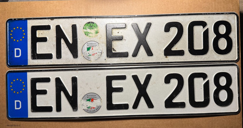 Orginales nummernschild - 2,
