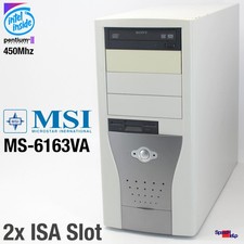 2x ISA SLOT MSI MS-6163VA INTEL PENTIUM II 2 COMPUTER PC RS-232 PARALLEL SOUND
