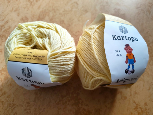 Kartopu amigurumi garn gelb - kartopu,