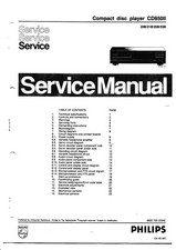 Service Manual-Anleitung für Philips CD 850 II