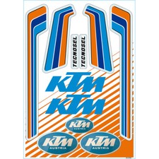 4320-2394 Vintage Aufkleber / Sticker Set Bogen 50x 34 cm für KTM EXC SX SMC 