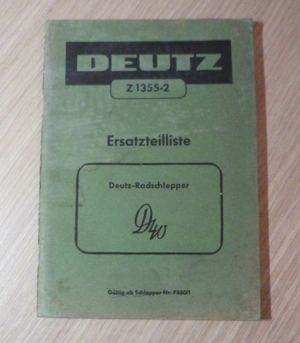 Deutz schlepper d40 mit f3l712 - schlepper,