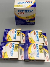 4 x Dymo 40918 D1 LabelMaker Band 9 mm x 7 m schwarz auf gelb