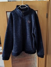 Jacke Polyester Neu Gemütlich Warm Gr.5xl Blau/Grau Reißverschluss