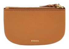 FOSSIL Polly Zip Pouch Utensilientasche Tasche Camel hellbraun Neu