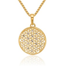 Halskette mit rundem Anhänger