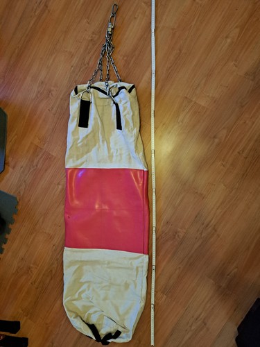 Boxsack leder leinen mit - leinen, kette