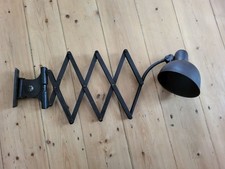 sehr alte Kaiser Scherenlampe, Original IDELL, Schreibtischlampe, Vintage