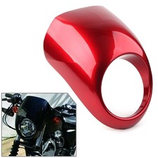 Rot Lampenmaske Scheinwerfer Verkleidung Für Harley Sportster Dyna XL 883 1200