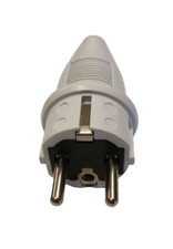 Schuko Stecker IP44 grau Knickschutztülle ABL SURSUM | HN 2072176 | Newlec