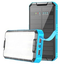 PD 20W Solar Powerbank 30000mAh Schnellladegerät Solar Ladegerät Handy,