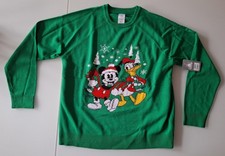 PULLOVER WEIHNACHTSMOTIV DISNEY MICKY MAUS & DONALD DUCK - GR. M - WEIHNACHTEN