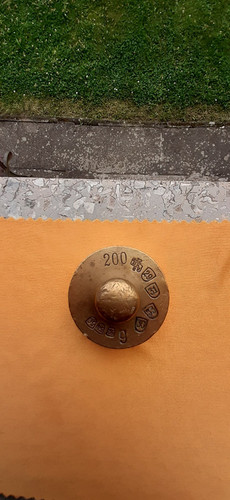 Messinggewicht 200 gramm - 1,