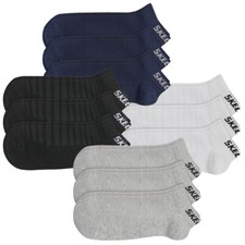 Skechers Unisex Sneaker Socken Mesh Ventilation 35-49 Grau Blau Schwarz Uni 6er