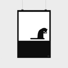 Otl Aicher Isny Plakat - Katze