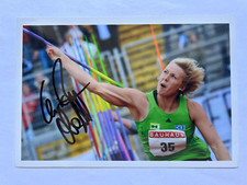 original Autogramm Leichtathletik Speerwurf Christina Obergföll