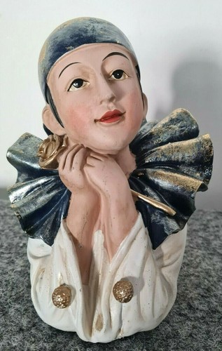 Harlekin mit gold rose clown - harlekin,