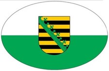 Autoaufkleber Wappen Sachsen
