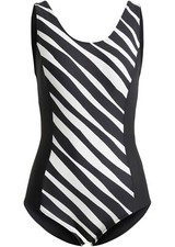 Shape Badeanzug Gr. 50 Schwarz/Weiß Damen Bademode Schwimmanzug Neu*