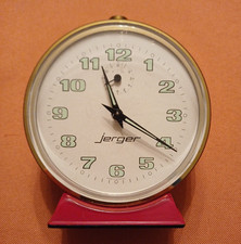 Jerger - Wecker - rot - mechanisch - 1970er-Jahre - Vintage - guter Zustand