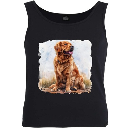 Tank top golden retriever - tank,