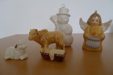 Krippenfiguren, Schneemann, Engel von Göbel