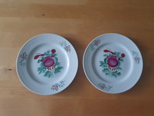 2 Dessertteller Kuchenteller Ostfriesische Rose  Friesische Rose  Handgemalt