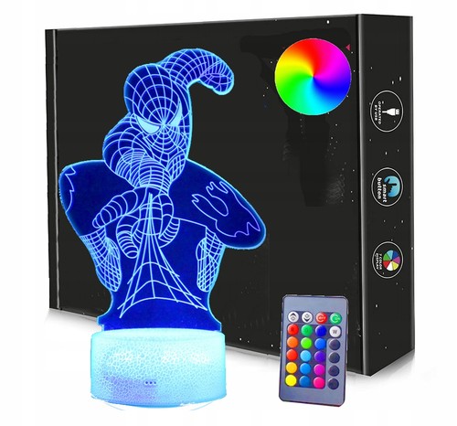 Spider man led nachtlampe - spider-man, 3d-led-nachtlampe