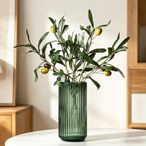 Vase glas grün - vase,