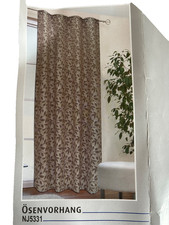 ÖSENVORHANG  2 Stück  Hellbraun  245 x 140 cm