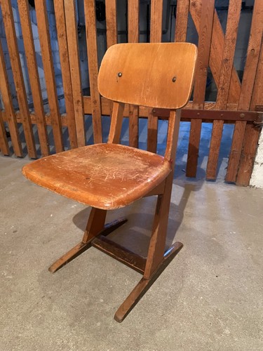 Vintage schulstuhl kinderstuhl - schulstuhl,