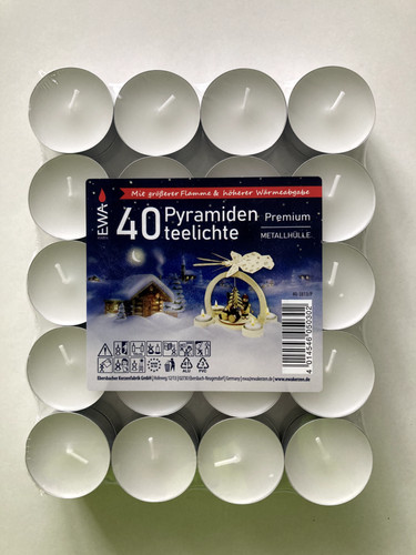 40er pack pyramiden teelichter - 40er,